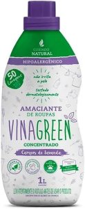 Vinagreen Amaciante De Roupas Liquido Concentrado Campos De Lavanda 1 L