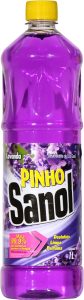 Sanol Desinfetante Líquido Para Uso Geral Pinho Lavanda 1 Litro Roxo