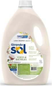Girando Sol Lava Roupas Líquido Coco E Baunilha 5L