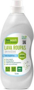 Biowash Bw Lava Roupas Liquido Sensitive 1L Multicor Tamanho Único