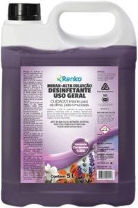 Desinfetante Lavanda Alta Diluição Renko Mirax 5 l