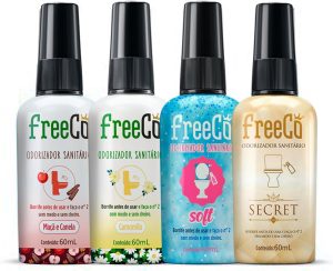 Freecô Bloqueador De Odores Sanitários - Novas Fragrâncias Pack com 4 unidades