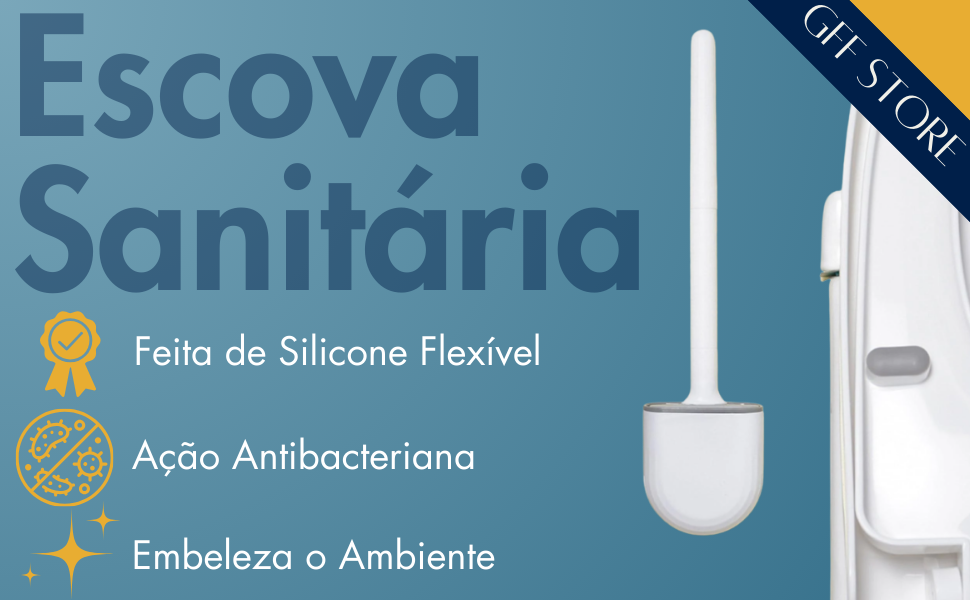 Escova Sanitária; Escova de Limpeza; Escova de Silicone; Escova Sanitária ; Limpar Vaso Sanitário