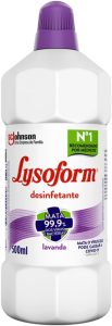 Lysoform Lavanda, Desinfetante Líquido, Limpeza Pesada e Eficiente, 500ml