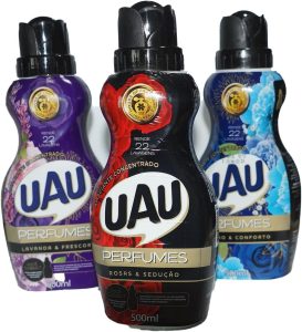 Kit UAU 3 Amaciante Concentrado 500ml -Rosas e Sedução, Lavanda e Carinho e conforto