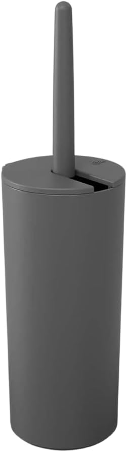 Escova Sanitária C/Suporte Higiene Banheiro Lavabo Privada Serene Cinza Chumbo - Coza