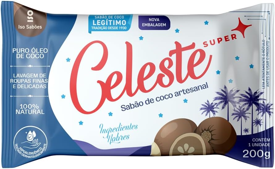 Sabão de coco Celeste 200g