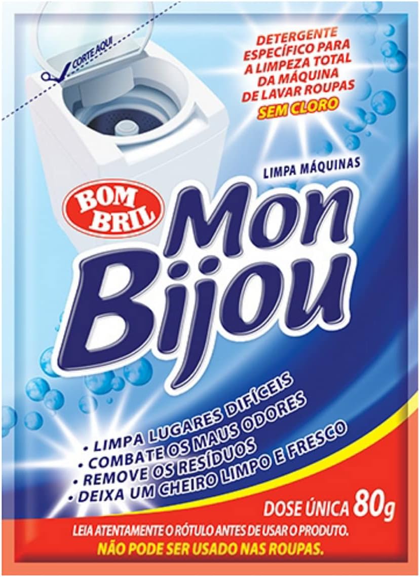 Limpa Máquina De Lavar Roupas Mon Bijou Sachê 80g