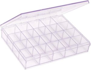 Maxcril, 10330075, CAIXA ORGANIZADORA C/20 DIVISORIAS CRISTAL