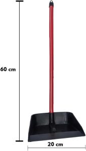 Pá Coletora De Lixo 60cm Plástico Leve E Durável Com Cabo Longo Para Facilidade Na Limpeza