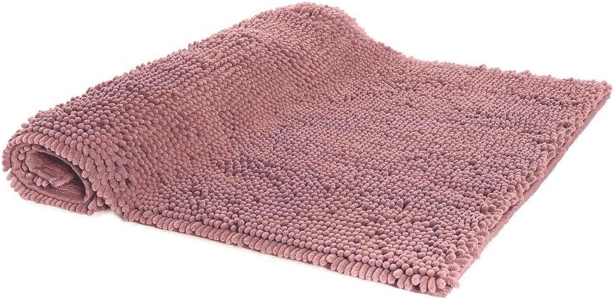 01 Tapete para Banheiro - 60cm x 40cm - Tapete Popcorn Antiderrapante Bolinha (Rosa)