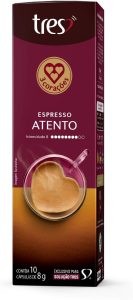 3 Corações Café Espresso Atento TRES - 10 unidades