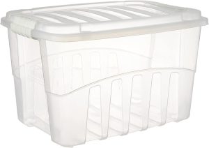 Caixa com Trava de 19.8 l, Plasútil, Incolor