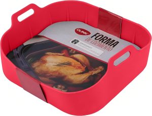 Forma de Silicone Quadrada para Fritadeira Air Fryer 19x19cm - Clink