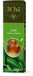 3 Corações Cápsula Chá Capim Cidreira TRES - 10 unidades