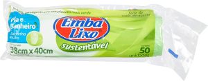 Embalixo Saco Lixo Sustentável Pia E Banheiro Verde
